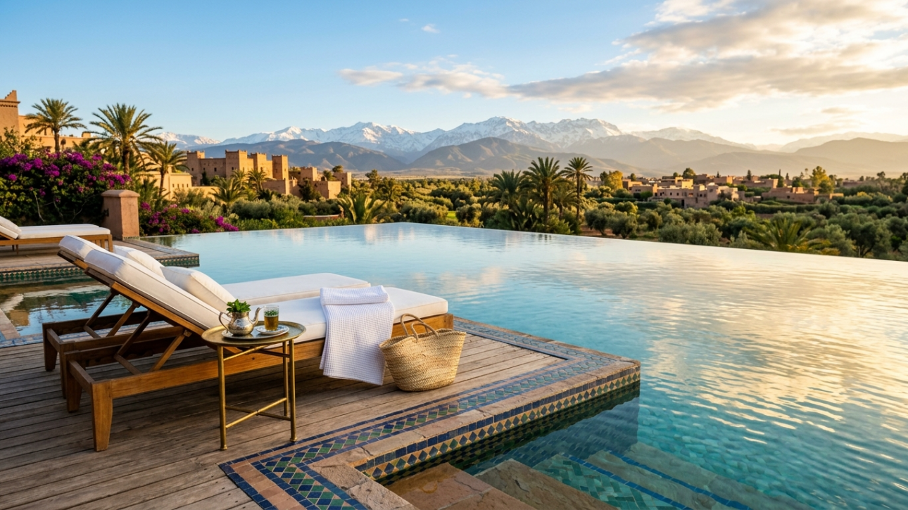 Piscine à l'infini de Marrakech