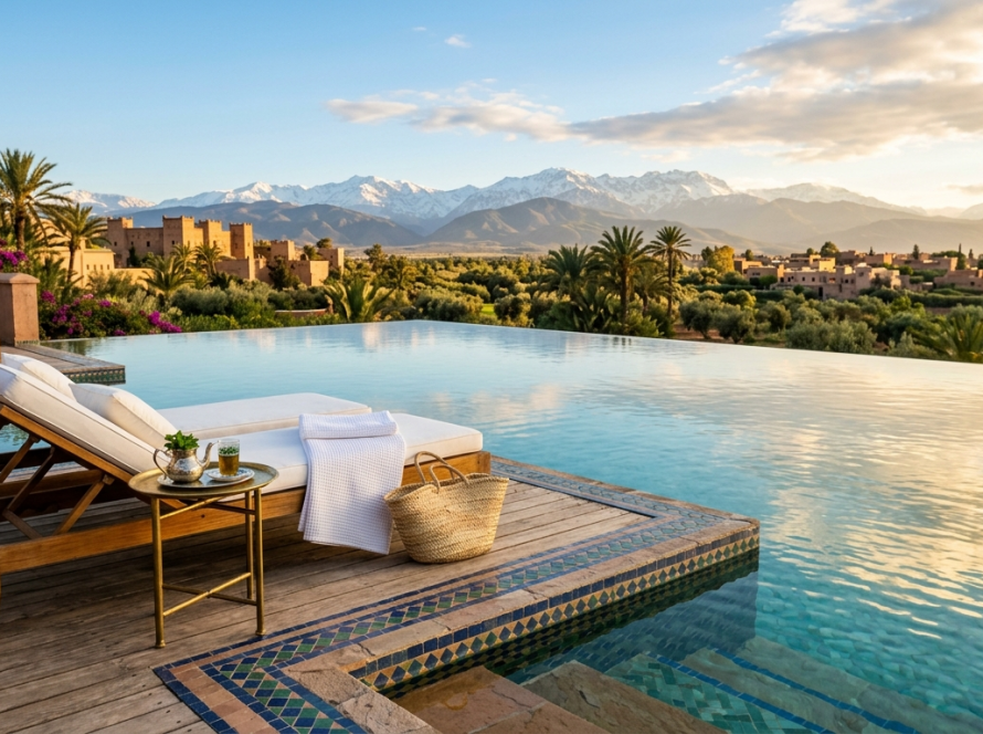 Piscine à l'infini de Marrakech