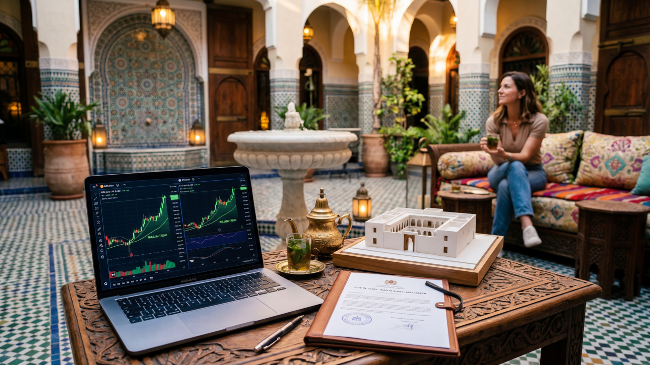 Investir crypto immobilier Maroc